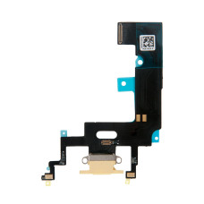 Шлейф с разъемом зарядного устройства с микрофоном iPhone XR желтый