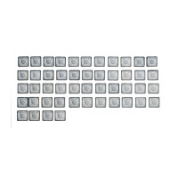 Набор русскоязычных РСТ клавиш с пантографами 48шт тип AC6 / A1370 A1369 A1466 A1465 A1398 A1425 A1502