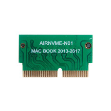 Адаптер-переходник SSD M.2 (NGFF) короткий для установки в MacBook Mid 2013 Early 2014 Early 2015 Mid 2017 A1465 A1466 / AIRNVME-N01