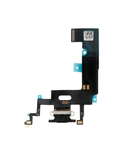 Шлейф с разъемом зарядного устройства с микрофоном iPhone XR черный