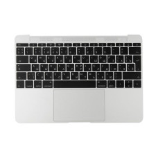 Топкейс з клавіатурою RUS РСТ та трекпадом MacBook 12 Retina A1534 Early 2015 Silver Срібло ASP
