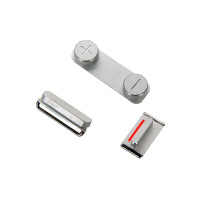 Набор кнопок громкости и включения iPhone 5 серебро