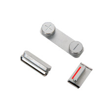 Набор кнопок громкости и включения iPhone 5 серебро