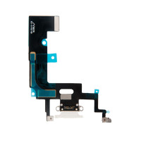 Шлейф с разъемом зарядного устройства с микрофоном iPhone XR белый