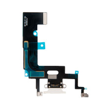 Шлейф с разъемом зарядного устройства с микрофоном iPhone XR белый