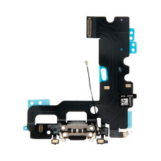 Шлейф с разъемом зарядного устройства с микрофоном iPhone 7 / оригинал / 821-00270 черный